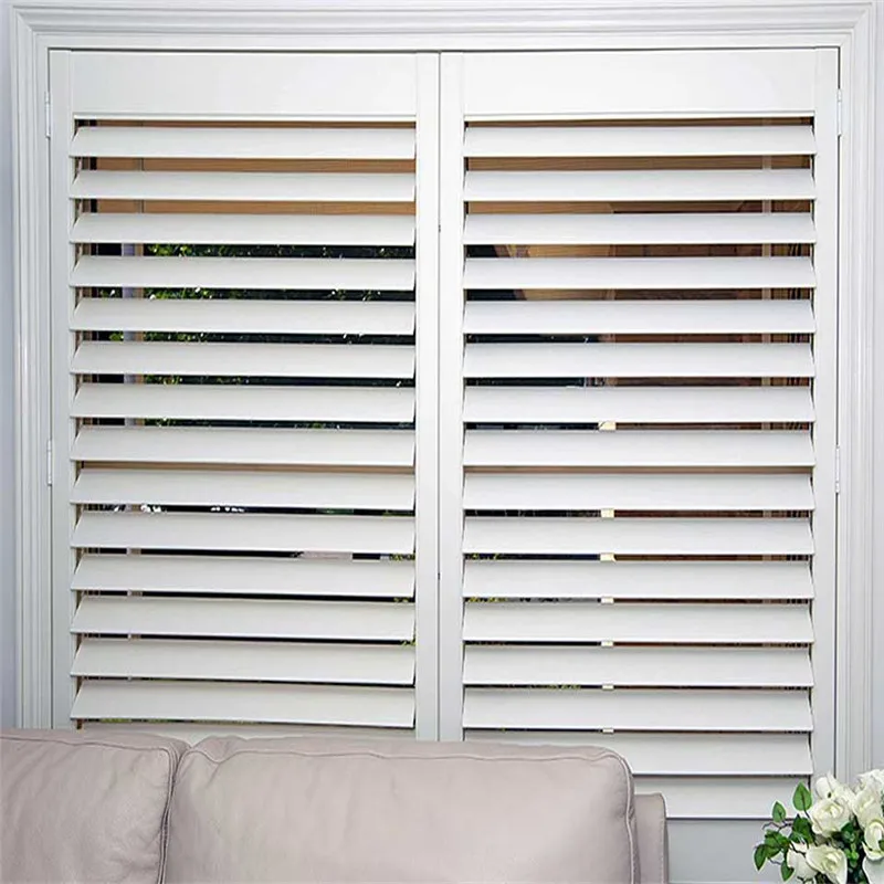 Huasheng Factory Horizontal Modern Hotel Folding Plantation Shutter Window Custom Eco-Friendly Durable - Image 4