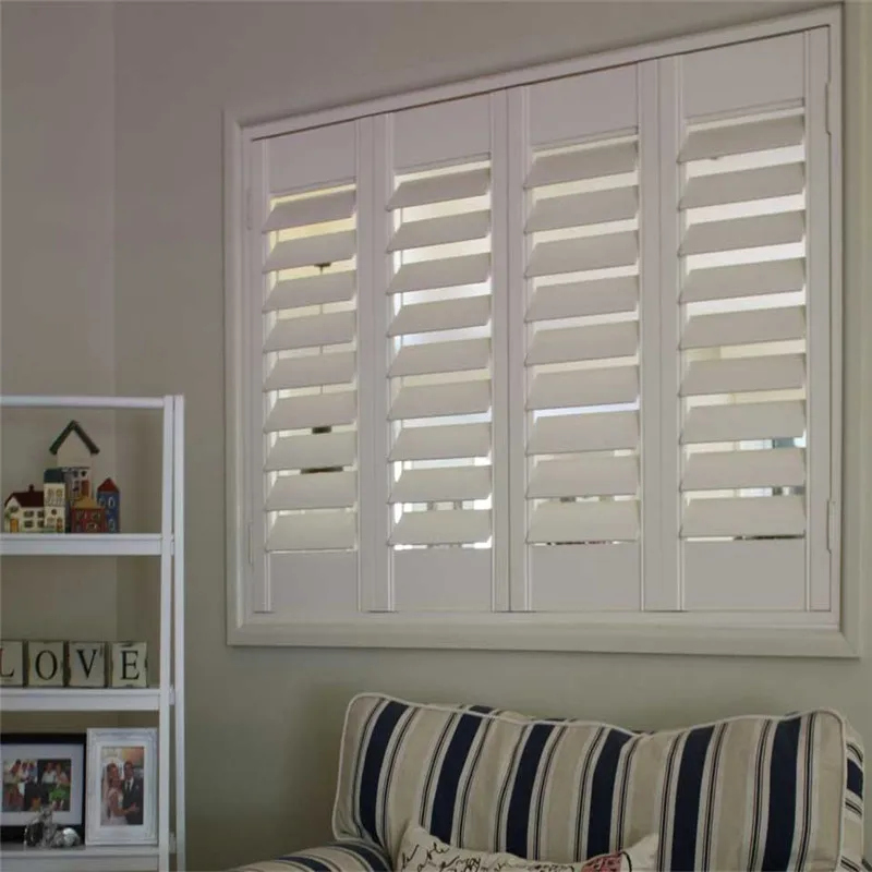 Huasheng Factory Horizontal Modern Hotel Folding Plantation Shutter Window Custom Eco-Friendly Durable - Image 5
