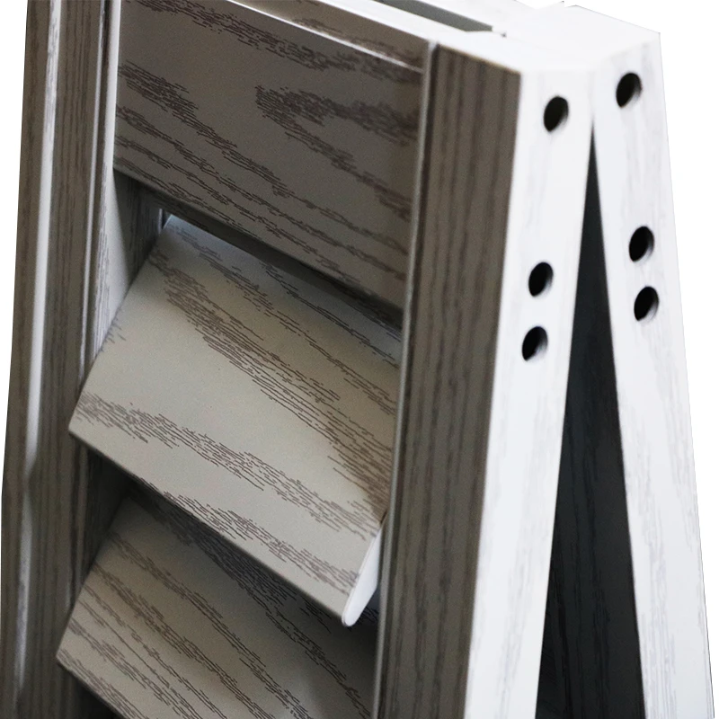 Huasheng Modern Aluminium Shutter Heat Transfer Printing Horizontal Opening Air Ventilation Durable - Image 5