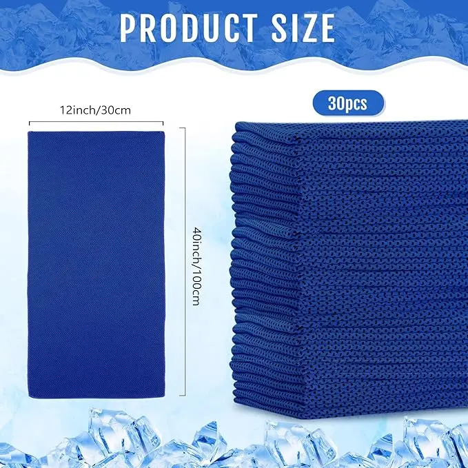 Instant Cooling Chemical-Free Microfiber Ice Towel for Gym Outdoor Sports Heat Relief - Image 3