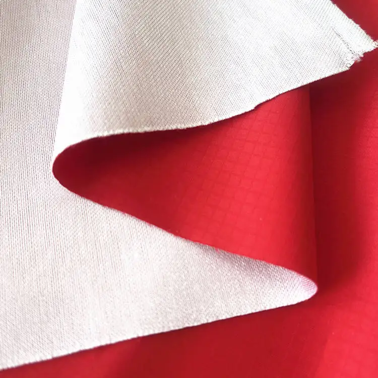 Jacquard Pongee Bonded Mesh Fabric - Polyester Water Resistant Double Faced Soft Shell - Image 6