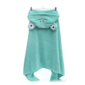 Kids Animal Print Microfiber Bath Towel Quick-Dry Eco-Friendly Wearable Poncho