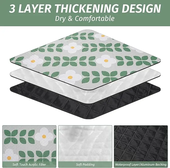 Large Waterproof Sandfree Picnic Blanket - Thick Microfiber Beach Mat with Stakes and Strap - Image 5