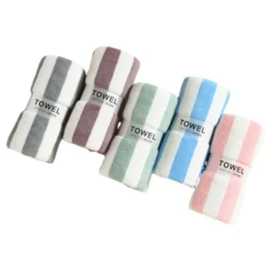 Lightweight Compressed Super Absorbent Coral Fleece Bath Towel