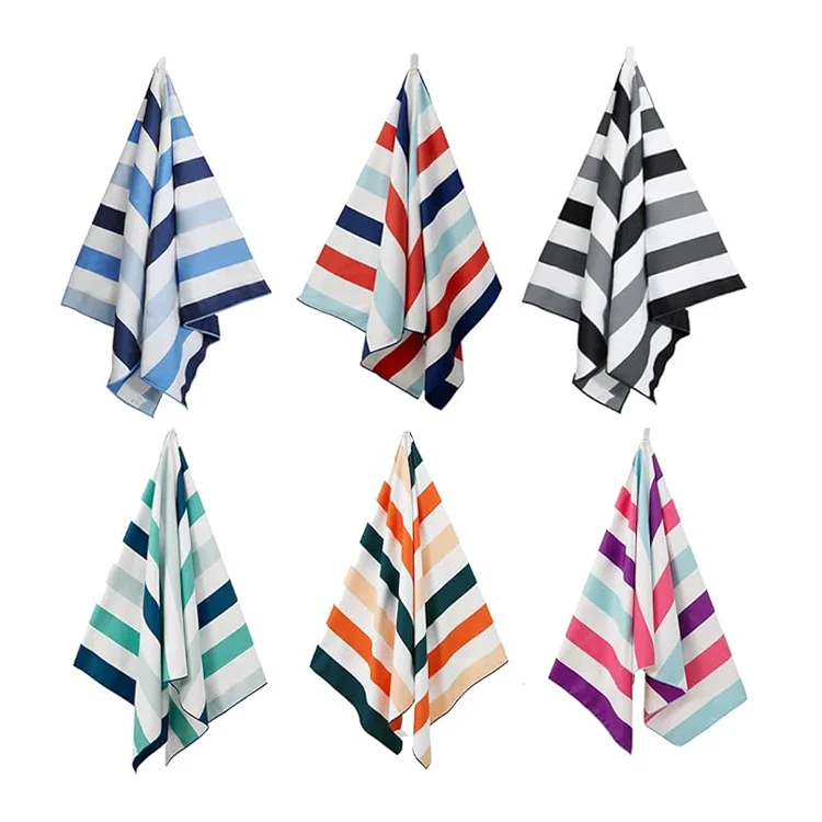 Lightweight Sandfree Beach Towel Soft Highly Absorbent Outdoor Swim Towel