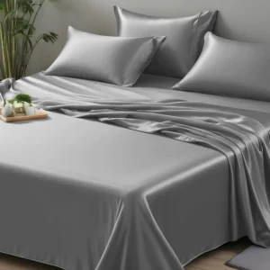 Luxury 22 Momme Mulberry Silk Flat Sheet - Breathable Satin Bedding