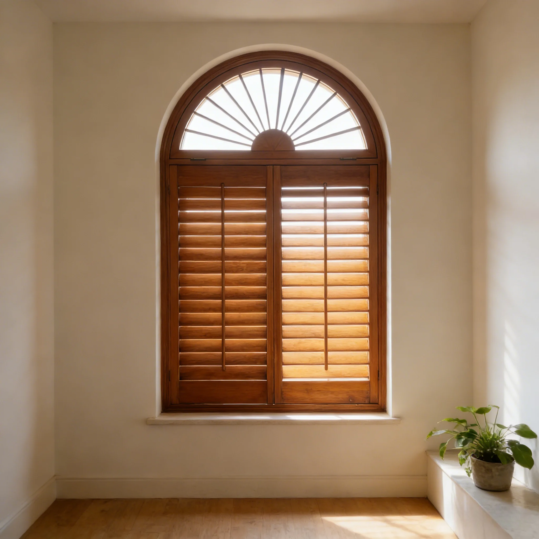 Luxury Bespoke Irregular Shaped Shutter - High-End Custom Window Treatment - Image 2