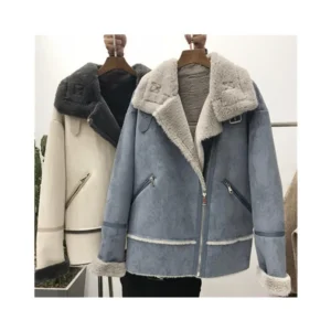 Luxury Soft Faux Suede 4-Way Stretch Fabric for Womens Coat and Dress
