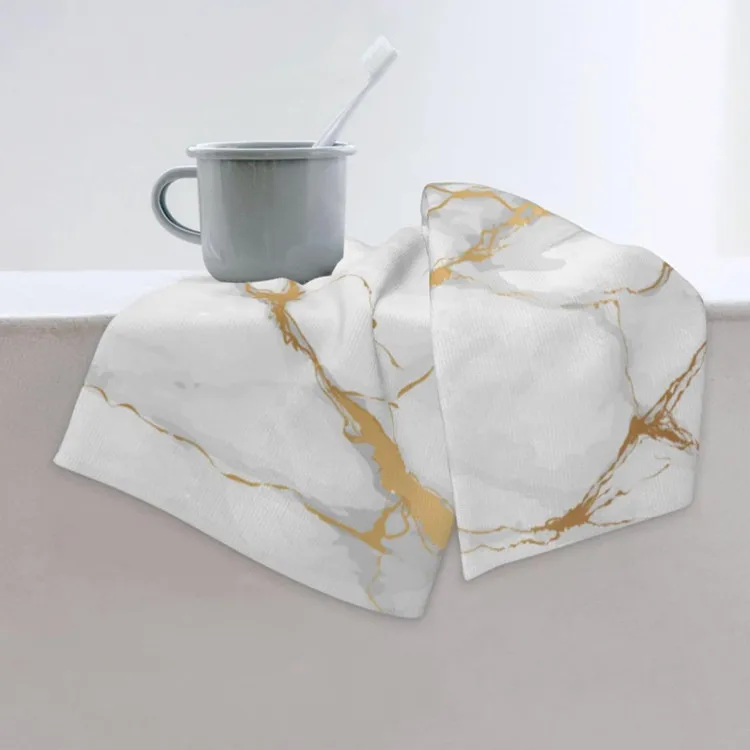 Luxury Soft Microfiber Bath Towel Set Quick Drying Absorbent Custom Logo Antimicrobial - Image 5