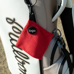 Magnetic Golf Ball Towel Pocket Size Custom Logo Golf Towel