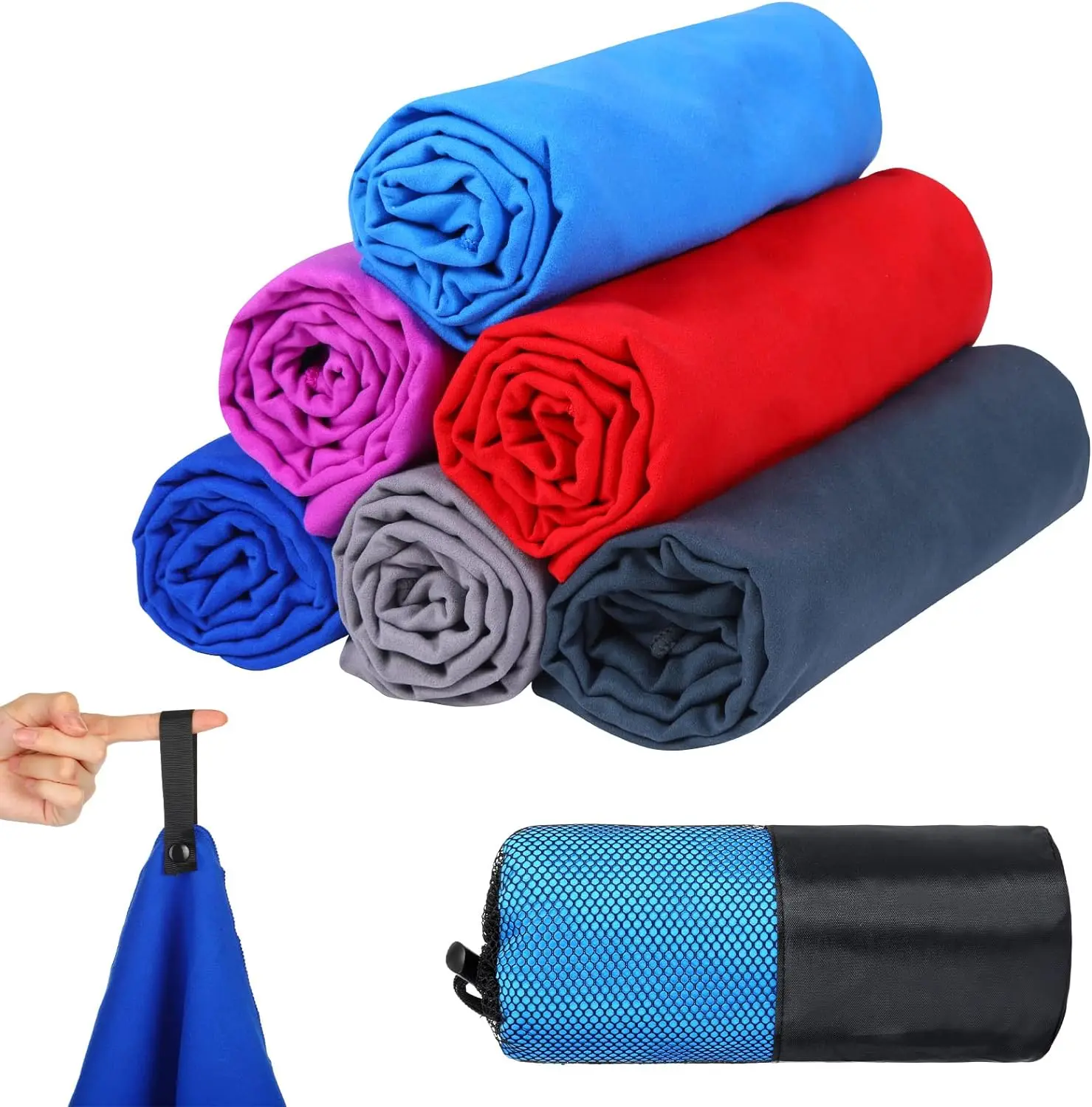 Mesh Bag Microfiber 400gsm Antimicrobial Cartoon Sand Free Swimming Summer Women Large Quick Dry Recycled Beach Towel - Image 4