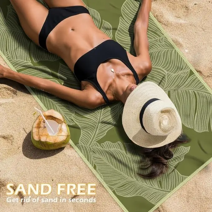 Microfiber Beach Towel Sand Free Quick Dry Super Absorbent Soft Lightweight Summer Vacation Wholesale - Image 6