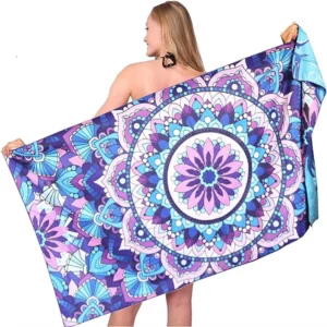 Microfiber Beach Towel Super Absorbent Lightweight Sand Free Travel Pool Swim