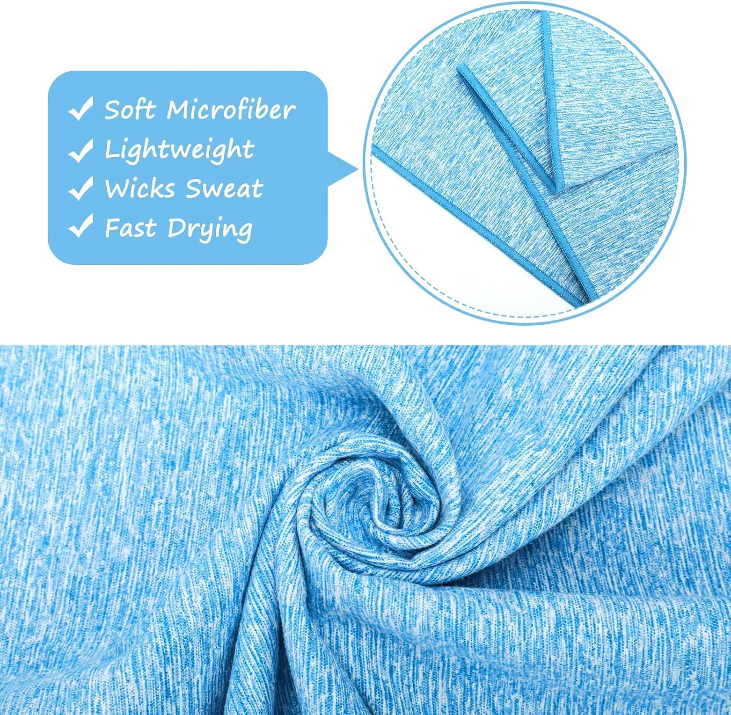 Microfiber Cationic Quick Dry Towel for Fitness Cycling Running Outdoor Sports - Image 5