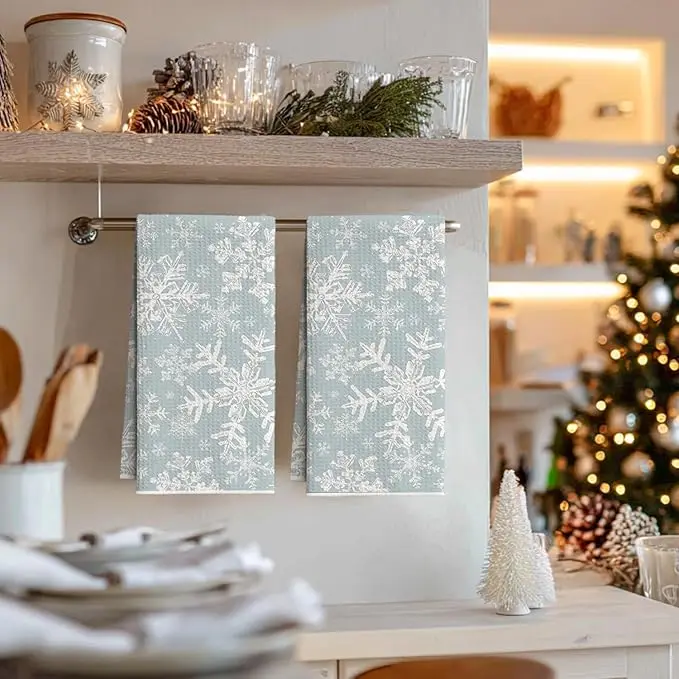 Microfiber Kitchen Towels 12-Pack Absorbent Lint-Free Dish Cloths - Image 4