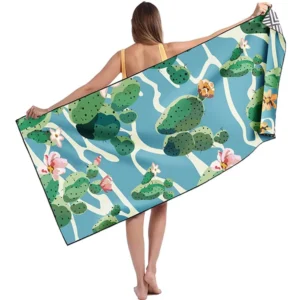 Microfiber Oversize Towel Lightweight Quick Dry Sand-Free for Beach Gym Camping