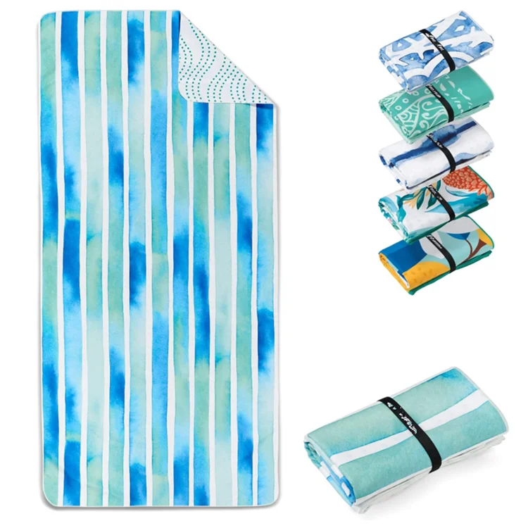 Microfiber Quick Dry Extra Large Beach Towel with Bag Sand Free Travel Camping - Image 2