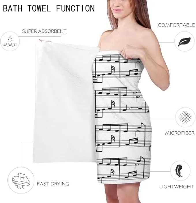Microfiber Sand-Free Beach Towel Compact Quick Dry Absorbent Travel - Image 4