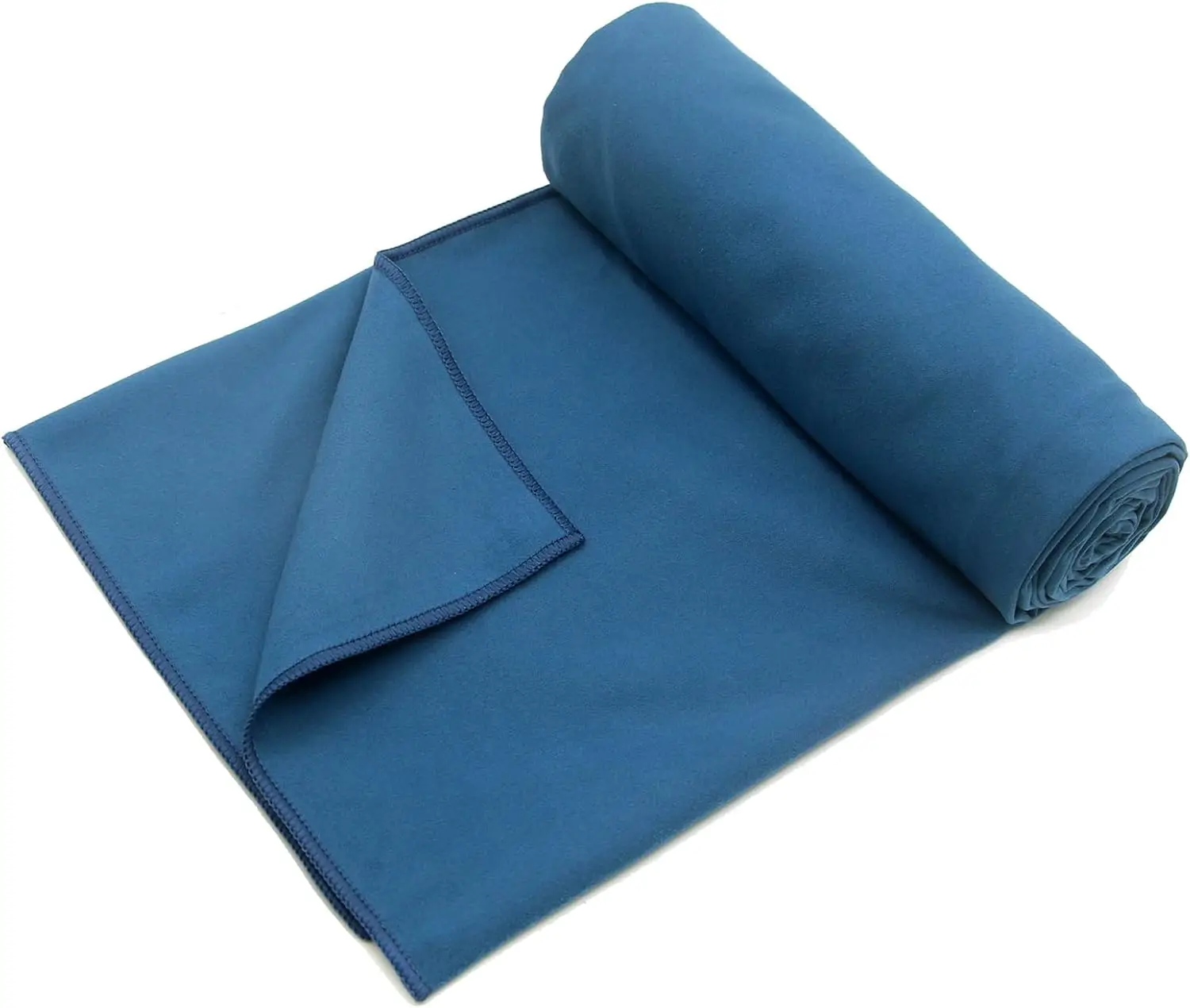 Microfiber Suede Hot Yoga Towel Roll Non-slip Grip Dots Custom Logo - Image 2