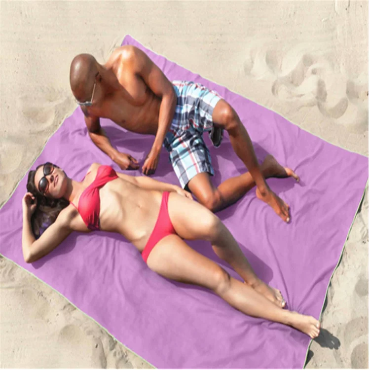 Microfiber Suede Quick Dry Beach Towel for Adults Lightweight Compressed Sports Pattern - Image 3