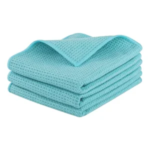 Microfiber Waffle Weave Quick Dry Gym Equipment Cleaning Cloth