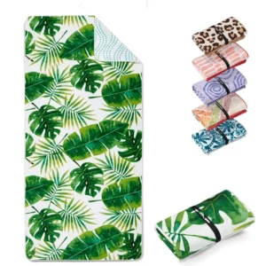 Microfibre Tropical Fitness Towel 100 x 180 cm Lightweight Quick-Dry Outdoor Sports