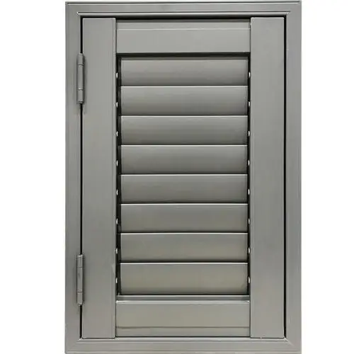 Modern Aluminum Alloy Shutter Window Horizontal Opening Plantation Heze Design