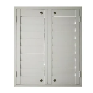 Modern Design Wooden Horizontal Ventilation Shutter Skylight Detachable Dustproof Wind Resistant Eco-Friendly Hotel 2-Year