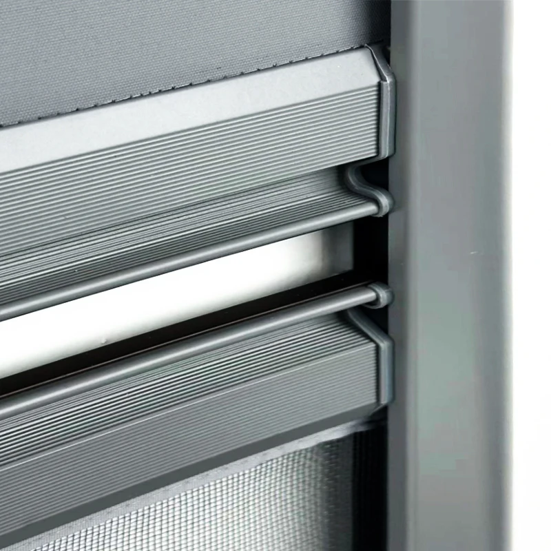 Modern Electric Roller Shade Day and Night Magnetic Dual System Plain Technique for Home - Image 6
