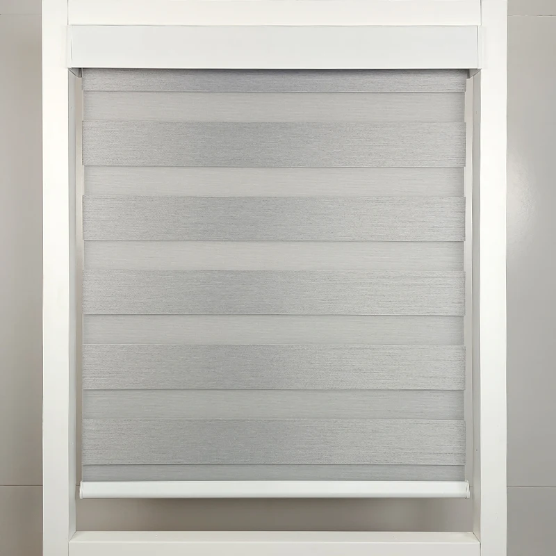 Modern Minimalist Double-layer Zebra Shades Blackout Custom Sizes Living Room Bedroom - Image 2