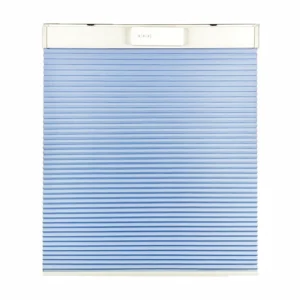 Motorised Honeycomb Shade Fabric Built-In Installation Vertical Pattern Plain