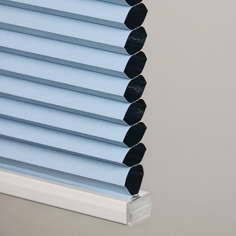 Motorised Honeycomb Shade Fabric Built-In Installation Vertical Pattern Plain - Image 5