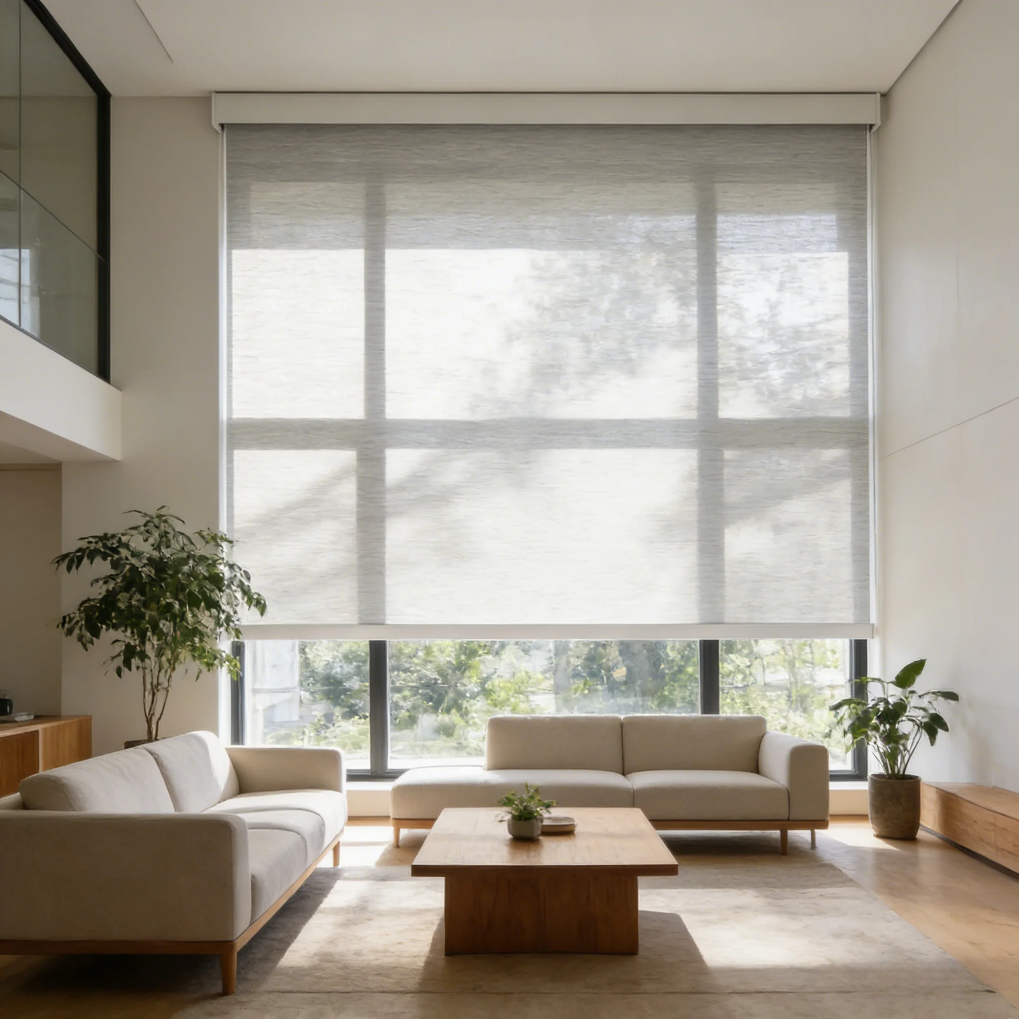 Motorized Roller Shades Smart Electric Window Blinds Remote Control 100 Percent Blackout UV Protection
