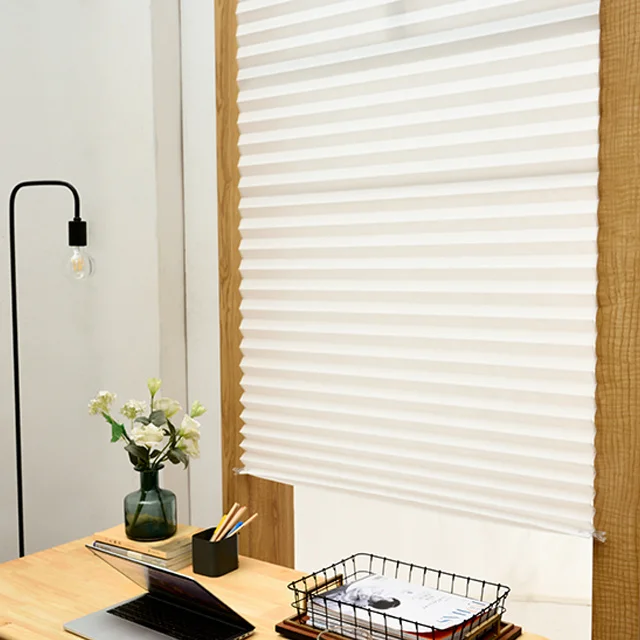 No Drilling Self-Adhesive Paper Blinds Temporary Easy Install Window Covering
