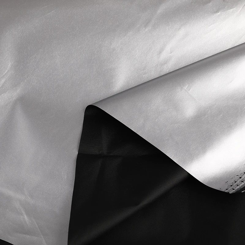 No MOQ 190T 210T 100 Percent Polyester Taffeta Fabric Silver Coating Tent Stock - Image 5