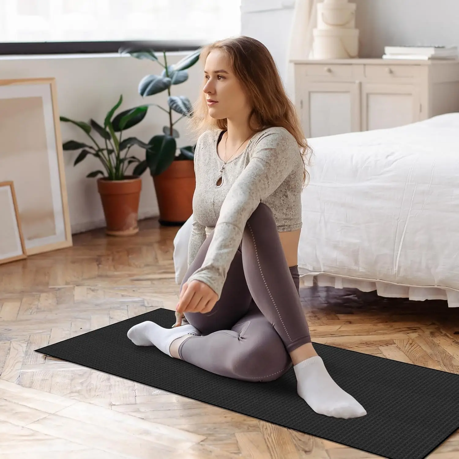 Non-Slip Microfiber Yoga Towel Waffle Sweat Absorbent Hot Yoga Mat Fitness Towel - Image 5