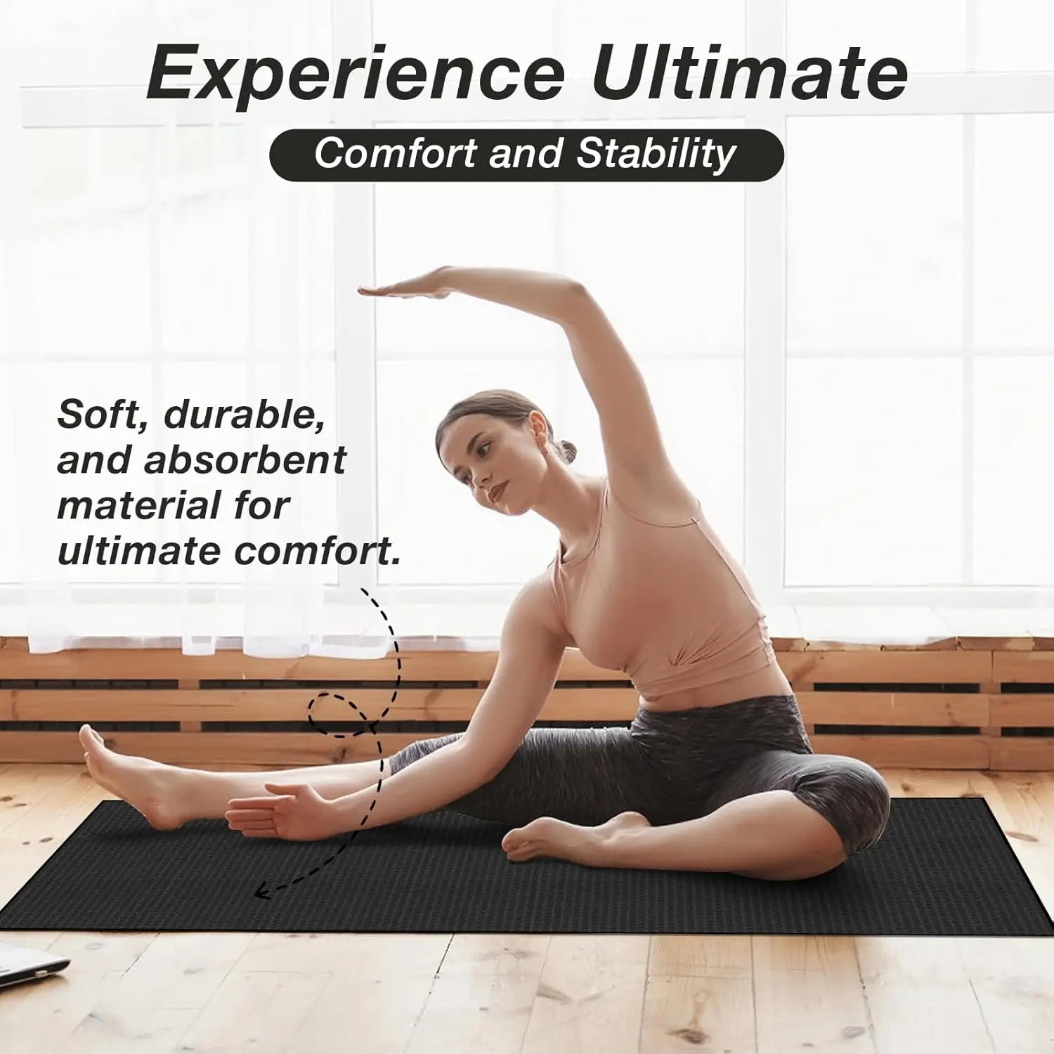 Non-Slip Microfiber Yoga Towel Waffle Sweat Absorbent Hot Yoga Mat Fitness Towel - Image 6