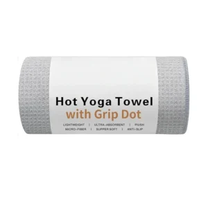 Non Slip Microfiber Yoga Towel with Grip Dot Absorbent Quick Dry Machine Wash Lightweight