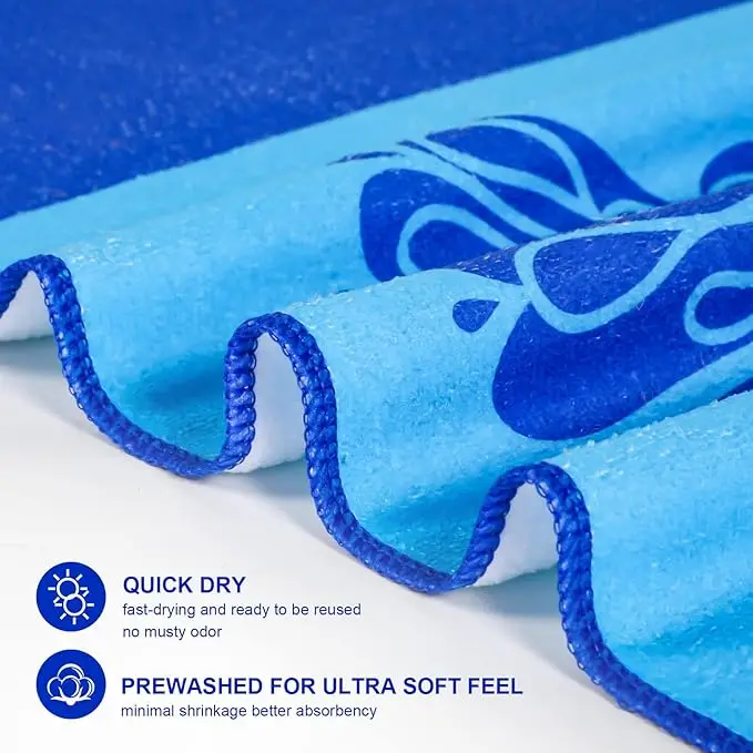 OEM Custom Logo Luxury Microfiber Suede Beach Towel Sand-Free Watermelon Print Quick Dry Large Travel Pool - Image 3