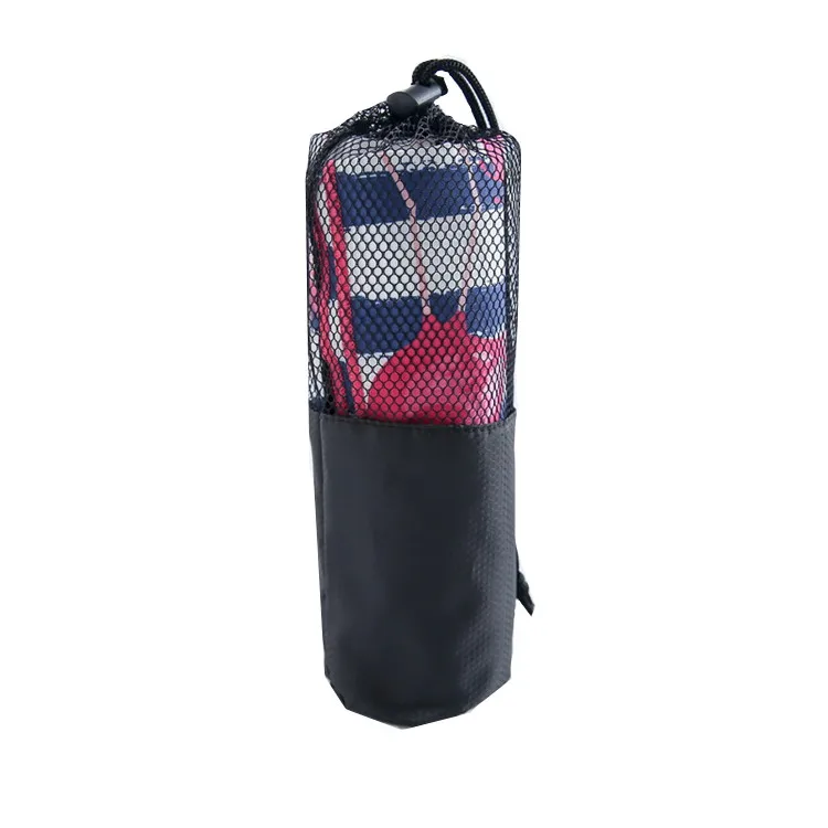 OEM Eco-Friendly Microfiber Gym Towel Quick Dry Antimicrobial 2-Sided Print Travel with Bag - Image 4