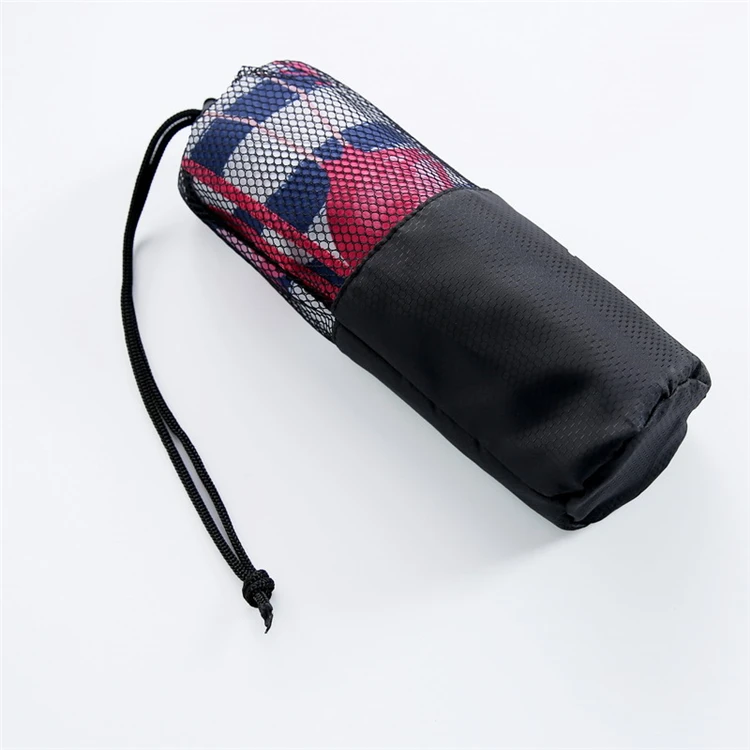OEM Eco-Friendly Microfiber Gym Towel Quick Dry Antimicrobial 2-Sided Print Travel with Bag - Image 6