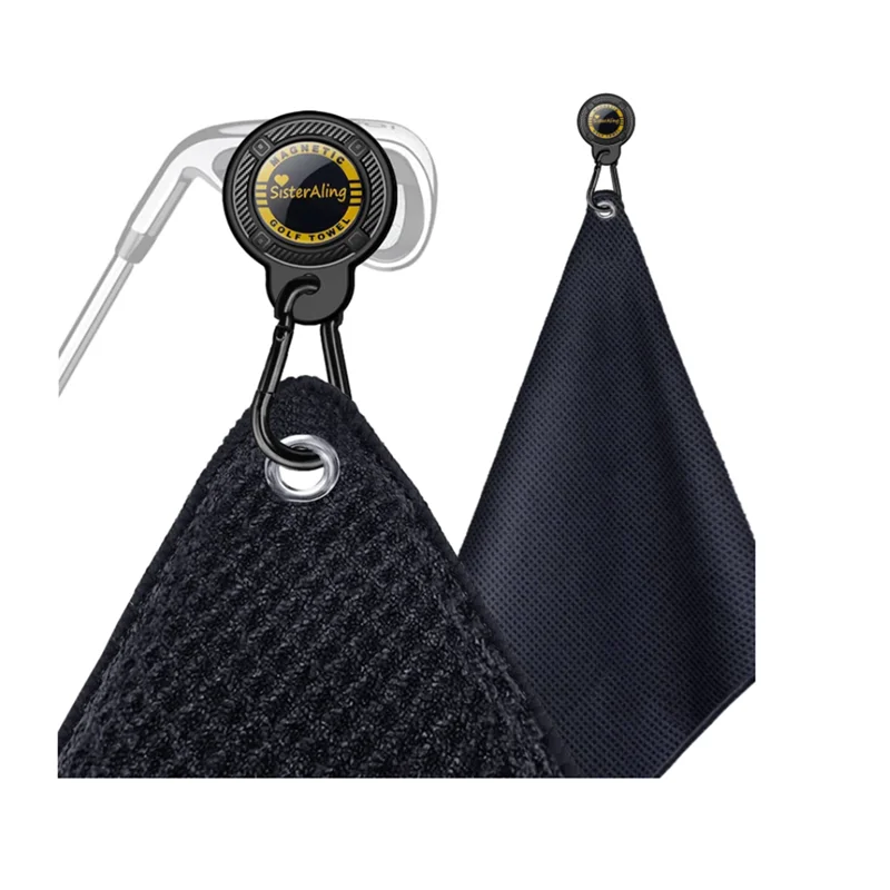 OEM Magnet Golf Towel Microfiber Rpet Waffle High Magnetic - Image 3
