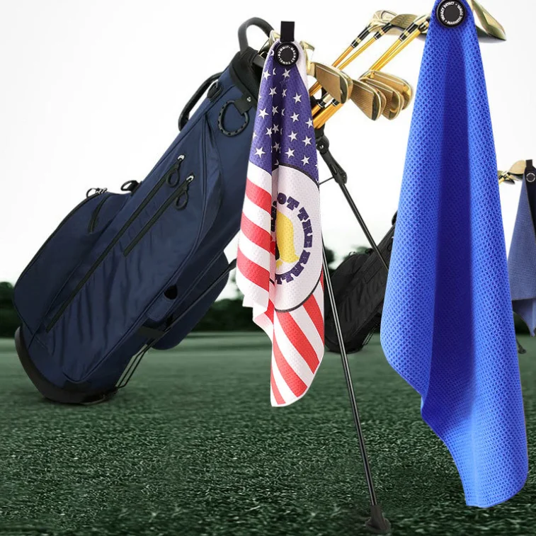 OEM Magnet Golf Towel Microfiber Rpet Waffle High Magnetic - Image 4