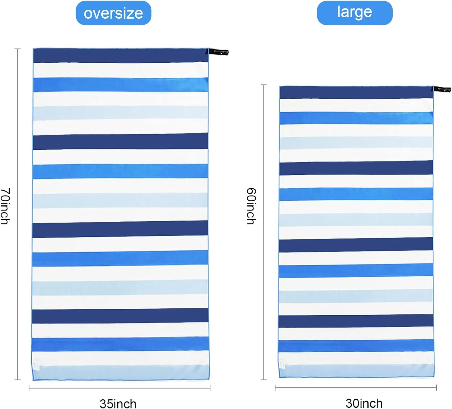 OEM Microfiber Sport Beach Towel Custom Sand Free Quick Dry Lightweight - Image 3