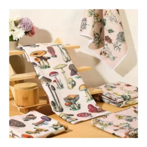 OEM Microfiber Sublimation Kitchen Tea Towel Custom Logo Round Square Roll