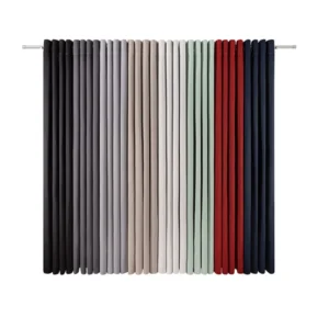 Opaque Elegant Blackout Curtain Drapes Customized Size Window Panel