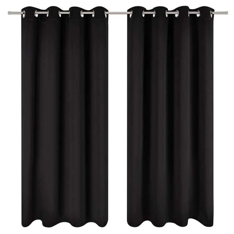 Opaque Elegant Blackout Curtain Drapes Customized Size Window Panel - Image 3