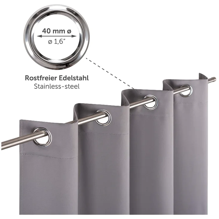 Opaque Elegant Blackout Curtain Drapes Customized Size Window Panel - Image 4