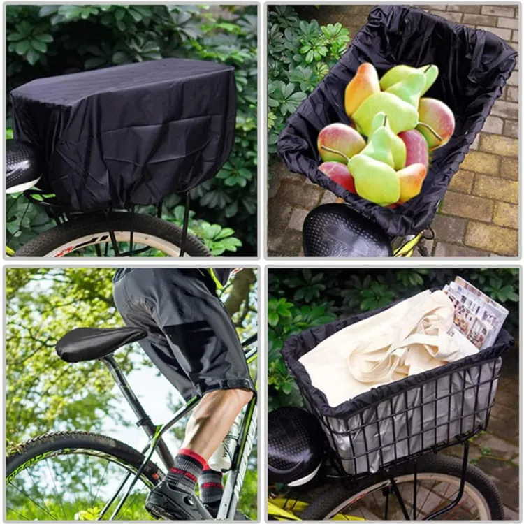 Oxford Fabric Bicycle Basket and Seat Rain Covers Stable Solid Waterproof with Oxford Bag Packing - Image 6