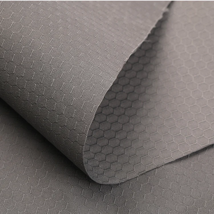 Oxford Football Grid 300D PVC Coated Waterproof PU Handbag Backpack Honeycomb Hexagonal Luggage Fabric Woven Pattern Outdoor Car - Image 5